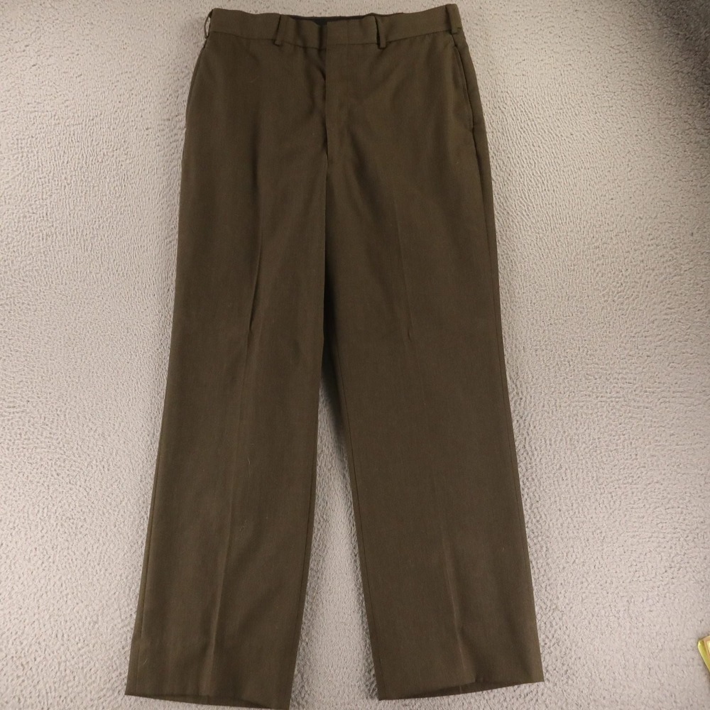 Coates Brothers Clothing Pants Mens 35x31 Green Polyester Wool USMC Marines